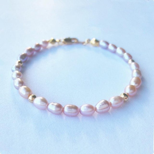 Wucifang Jewelry Armband, 925 Sterling Silber, Süßwasser Perle, Damen, 18cm - Bild 1
