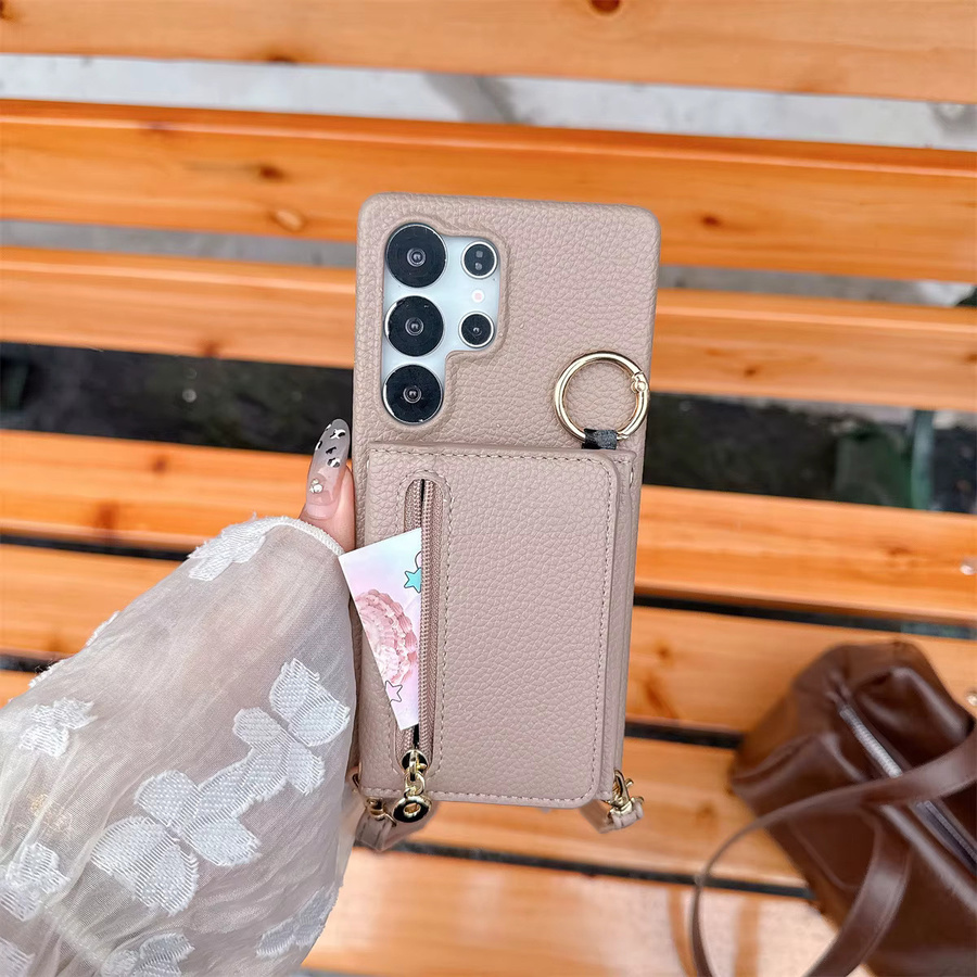 Solt Wallet Handyhülle mit Umhängekarten für Samsung Galaxy S25 Edge S24 FE S23 S22 Ultra Plus A56 A55 A54 A53 A52 A14 A15 A16 A36 in Purple - Bild 3
