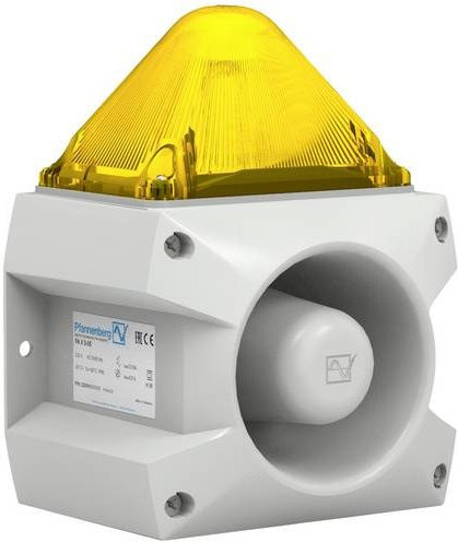 Pfannenberg Optisch-akustischer Signalgeber LED PA L 5 in Gelb und Grau 230 V/AC - Bild 1