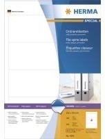 HERMA SuperPrint Aktenetiketten für Aktenordner, weiß, 400 Stück (100 Bogen à 4 Etiketten), Etikettenmaß: Breite: 5,9 cm, Höhe: 19,2 cm - Bild 1