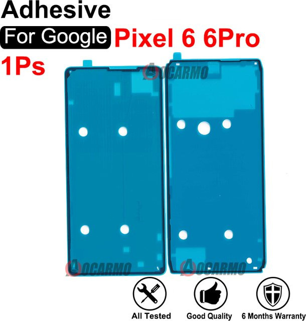 Aocarmo Kleber-Set für Google Pixel 6 Pro Front LCD Display Ersatz-Klebestreifen - Bild 1