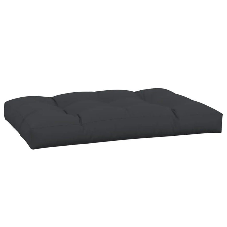 vidaXL Palettenkissen Schwarz B/T: 120 x 80 cm, Höhe: 12 cm, wasserabweisend und UV-beständig aus Polyester - Bild 2