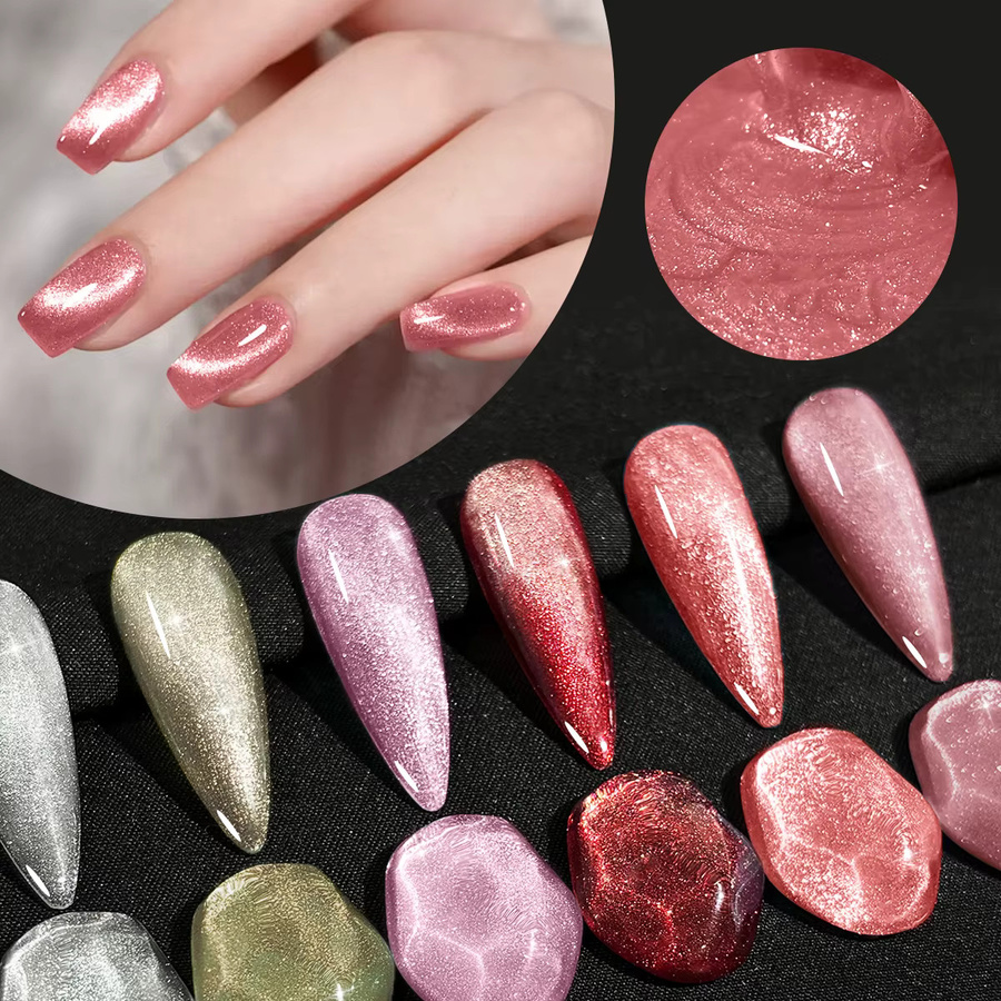 Sui Katzenaugen-Nagellack-Set, 9 Farben, mit Mondstein und Sterneffekt - Bild 5