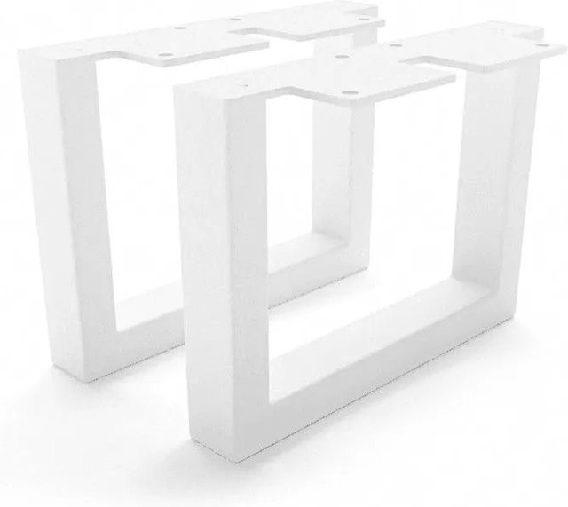 HEVVA Möbelfüße GRAZ 2er Set Weiß, Höhe: 15 cm, Tiefe: 20 cm - Bild 1
