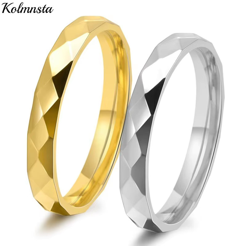 Kolmnsta Ring Edelstahl, Rautenform, Bicolor, Damen - Bild 2