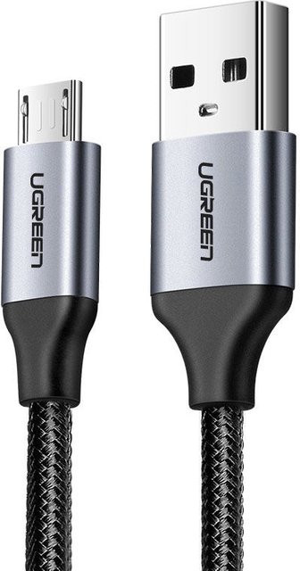 UGREEN USB-A auf Micro-USB Daten- und Ladekabel US290, 18W, Schwarz, 1,5m - Bild 1