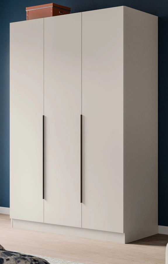 3-türiger Kleiderschrank Swan in Kaschmir, modern und matt, B/H: 120 x 181 cm - Bild 1