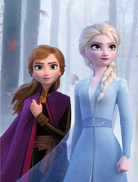 Komar Wandbild Frozen Sisters Paper Poster Multicolor B: 30 cm, H: 40 cm - Bild 1
