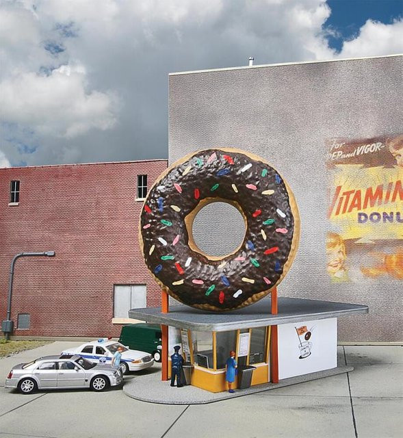 Walthers Donut-Stand Hole-in-one, 1:87 (Spur H0), Bunt / Mehrfarbig - Bild 1