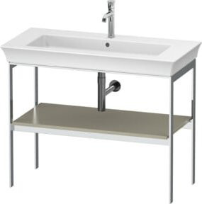 Duravit Waschtisch-Konsole White Tulip in White, bodenstehend, Metall - Bild 1
