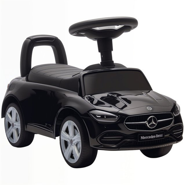 AIYAPLAY Mercedes-Benz C-Class Rutschauto, Rutschfahrzeug, mit Hupe, Motorgeräuschen, Schwarz, ab 1,5 Jahre - Bild 1
