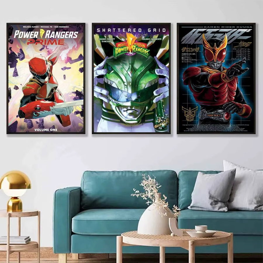 Kamen Rider Wandkunst Poster Aufkleber in Mehrfarbig, Wasserdichter Whitepaper-Druck für Wohnzimmer und Schlafzimmer - Bild 2