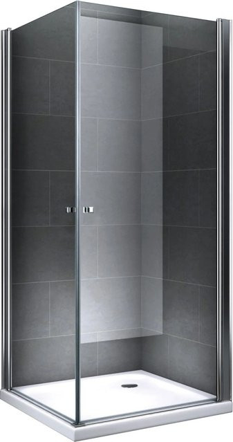 Dein Bau Projekt Eck-Duschkabine aus Klarglas in Transparent, B/T/H: 80 x 80 x 190 cm - Bild 1