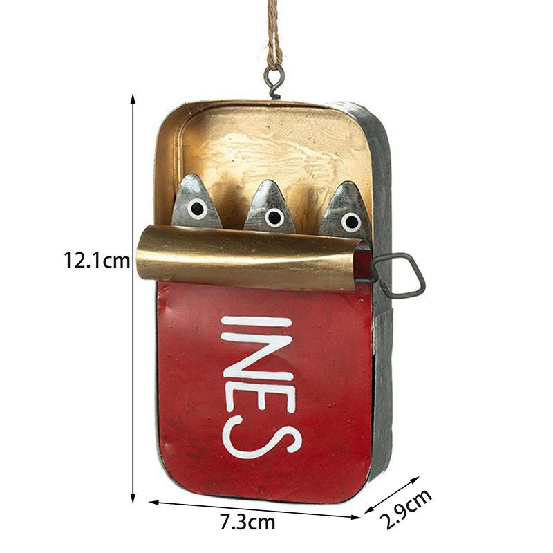 ChouJay Hängender Anhänger im Küstenstil als Sardinendose-Ornament aus Metall für deine DIY Heimdeko - Bild 2