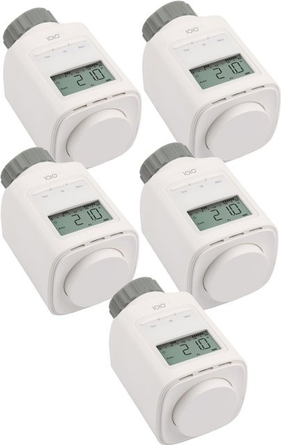 5er Pack IOIO HT 2000 Elektronisches Heizkörperthermostat in Weiß - Bild 1