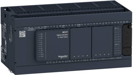 Schneider Electric TM241C40R Erweiterungsmodul in Grau mit USB-C Anschluss - Bild 1