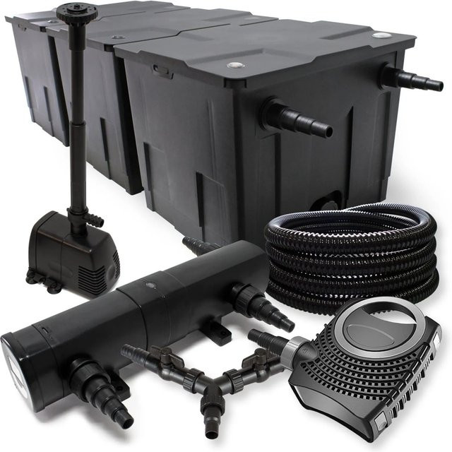 Sunsun Teichfilter Set Neo10000 mit 80W Pumpe für bis zu 90000L, Schwarz - Bild 1