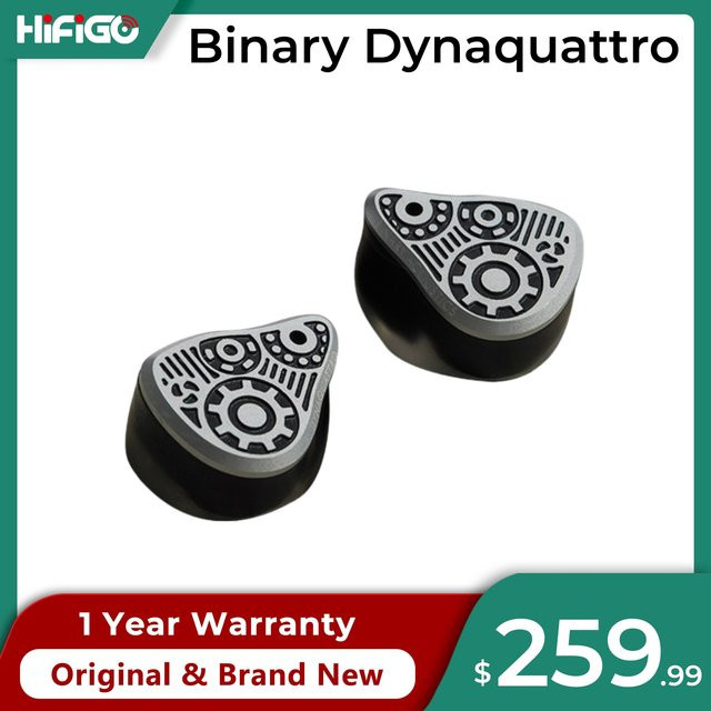 Hifigo Binary Dynaquattro In-Ear-Kopfhörer in Schwarz mit 4 dynamischen Treibern und 3,5 mm Jack - Bild 1