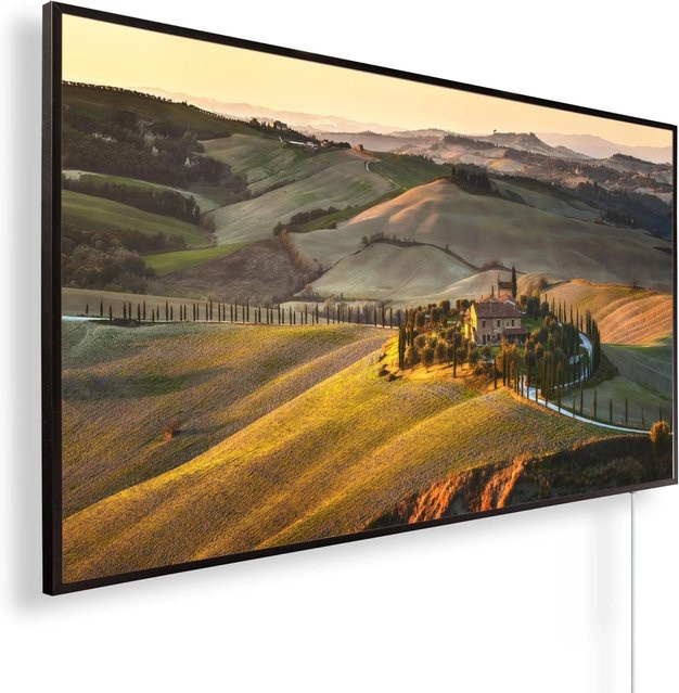 Könighaus Infrarotheizung Panorama Aussicht Toscana Schwarz 450 W - Bild 1