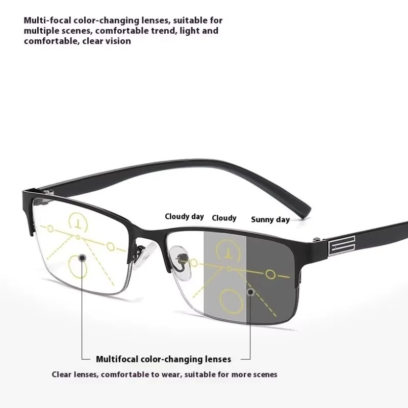 LALAMOLI Lesebrille, rectangular, black, Männer, Anti-blau Licht - Bild 2