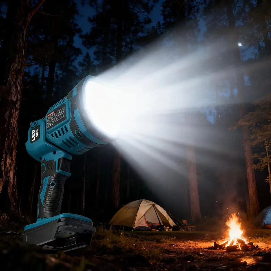 Makita LED-Taschenlampe als tragbare Laterne und Scheinwerfer für 18-V-Akkus in Blau - Bild 4
