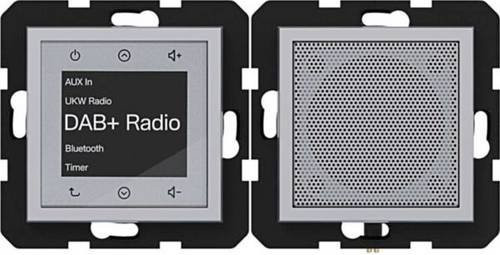 Hager Unterputz-Radio Titan WAN6110TA in Silber mit DAB+ und Bluetooth - Bild 1