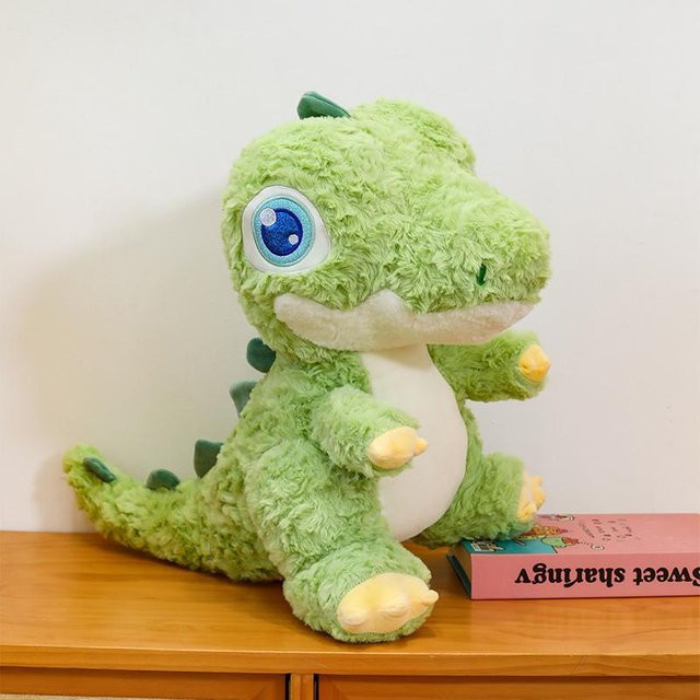 Yiran Health & Beauty Dinosaurier Plüschtier Kissen, 35cm, Grün - Bild 1