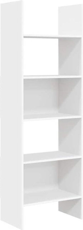 Bücherregal aus Holzwerkstoff von vidaxl in Weiß, H x B x T: 180 x 60 x 35 cm - Bild 1