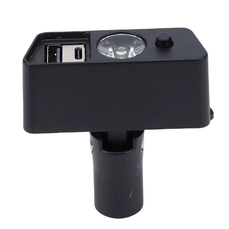 Fdit LED-Lichtkopf mit 3-Pin-XLR und USB-Ladeanschluss, Schwarz, verstellbarer Winkel - Bild 3