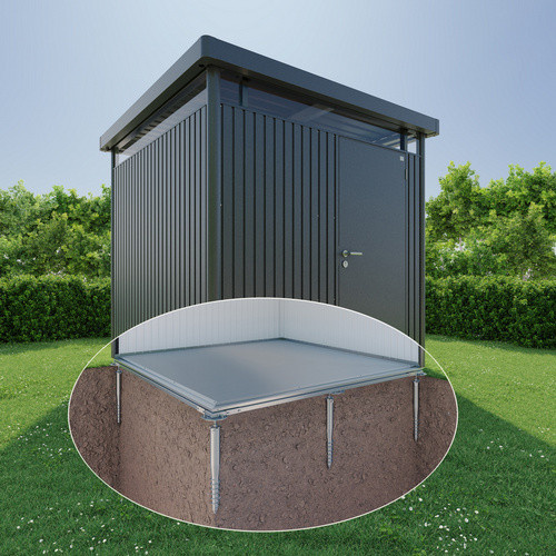 Biohort SmartBase Plus Fundament für Gerätehaus HighLine H6, Grau, B/T/H: 292,4 x 292,4 x 6,5 cm - Bild 3