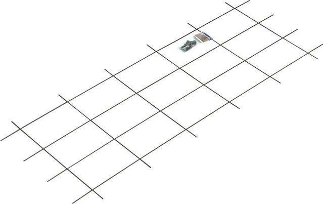 Kunststoffbeschichtetes Metallspalier in Braun, Höhe: 150 cm, Breite: 60 cm - Bild 1