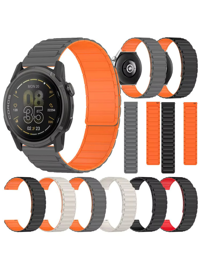 COROS Uhrenarmband Silikon, Magnetschlaufen, Multicolor, Unisex - Bild 4