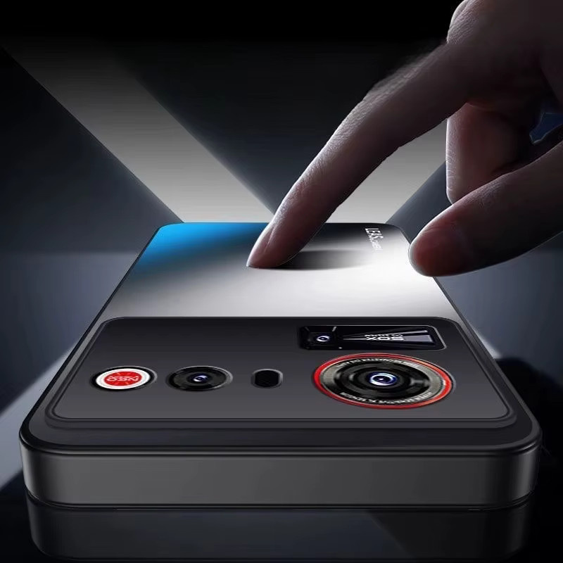 MagSafe Magnetische Hülle für ZTE Nubia Z80 Ultra in Weiß mit mattem AG-Finish, stoßfester Stoßstange und rotierendem Ringhalter - Bild 2