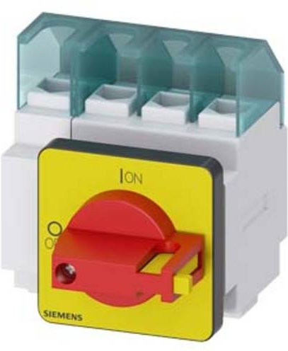 Siemens Lasttrennschalter 4polig, Rot/Gelb, 25A, 16mm², 690 V/AC, 3LD21221TL13 - Bild 1