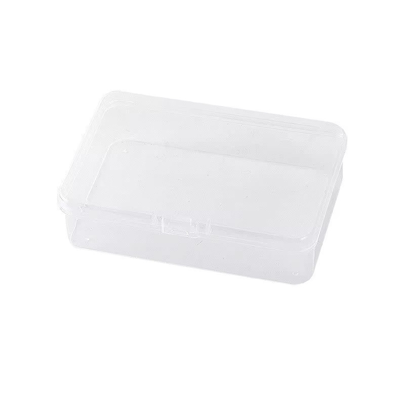 12 Stück transparente Spielkarten-Aufbewahrungsboxen aus Kunststoff mit Deckel, stapelbare Mini-Organizer für Visitenkarten und Schreibtischzubehör - Bild 3