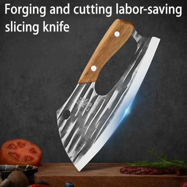 Seiko Forged Damen-Kochmesser mit ergonomischem Holzgriff zum präzisen Schneiden von Gemüse und Fleisch - Bild 1