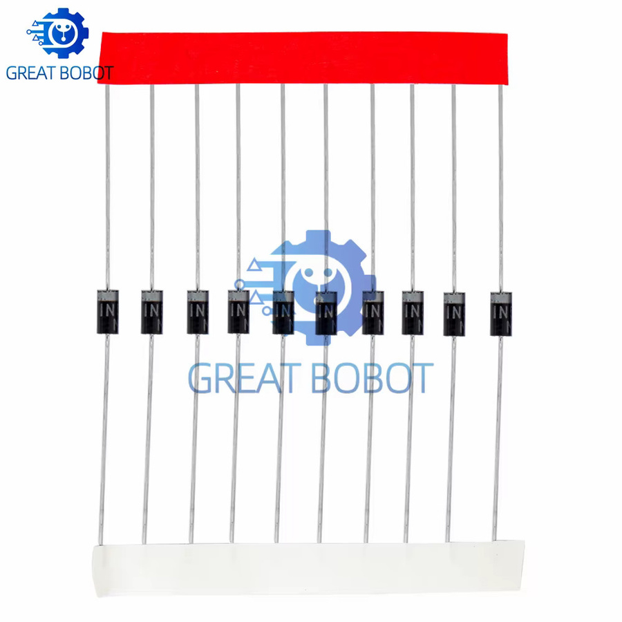 BS Schottky-Dioden-Kit mit 100 Stück und 8 verschiedenen Werten inklusive 1N4148, 1N4007, 1N5819, 1N5399, 1N5408, 1N5822, FR107 und FR207 - Bild 2