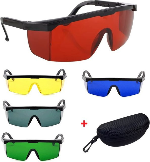 Laserschutzbrille für IPL E-Light und Gefrierpunkt-Haarentfernung, Wellenlängenbereich 200 nm-2000 nm, Farbe: Schwarz, getönt - Bild 1