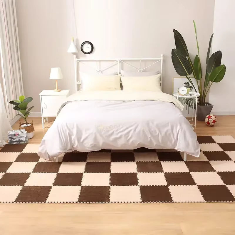 20 Stück DHDH Puzzlematten für Kinder in Pink, Rot und Multicolour, schmutzabweisende Bodenmatten zum Krabbeln für Wohnzimmer und Schlafzimmer - Bild 2