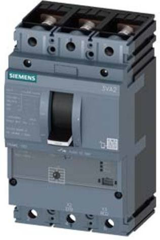 Siemens 3VA2125-7MS32-0AA0 Leistungsschalter in Grau mit einem Einstellbereich von 25 - 25A und einer maximalen Schaltspannung von 690 V/AC - Bild 1