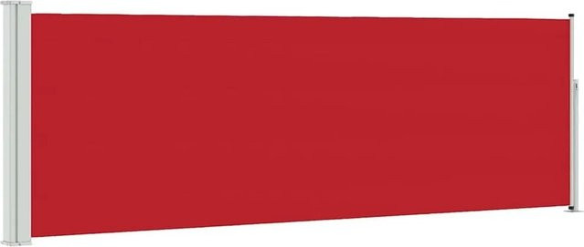 vidaXL Ausziehbare Seitenmarkise aus Polyester in Rot, B/H: 300 x 100 cm - Bild 1