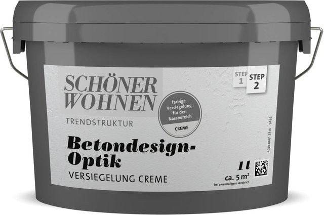 Schöner Wohnen Betondesign-Optik Versiegelung in Beige, wetterfest - Bild 1
