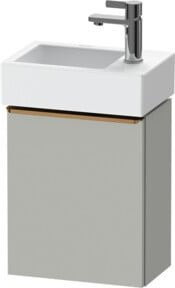 Duravit Waschtischunterschrank D-Neo in Grau mit 1 Tür, Wandmontage, B: 36,4 cm, T: 22,2 cm, H: 44 cm - Bild 1