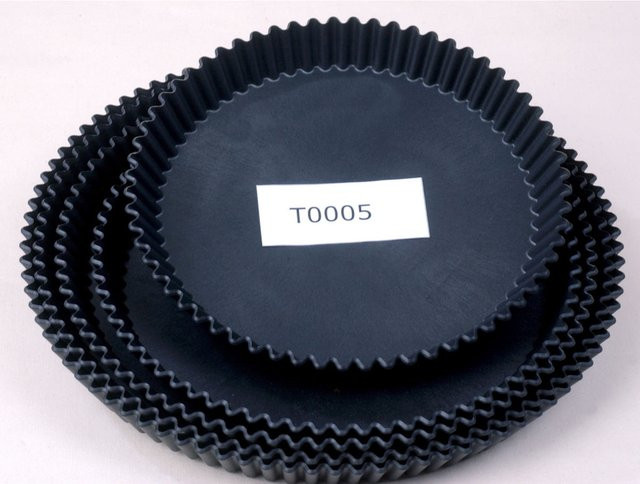 Scaritech Küchenform Tart Tin aus Silikon, rund, schwarz, Durchmesser: 21,5 cm, 10 Stück - Bild 1