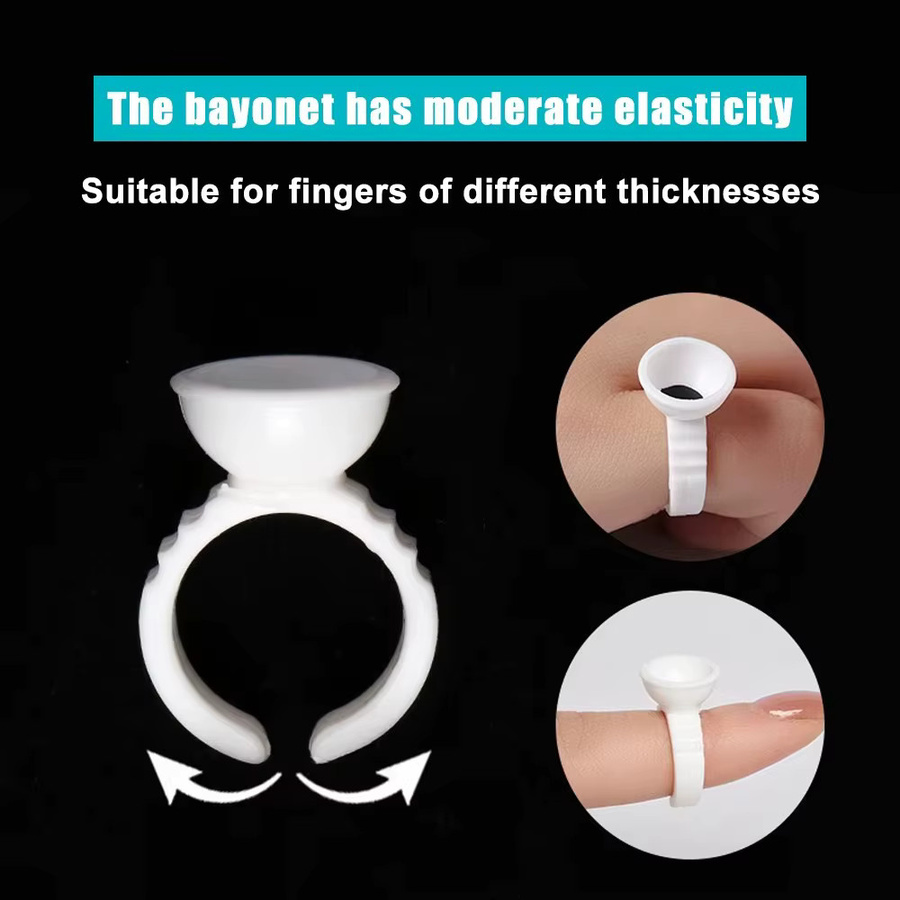 Usiriy Microblading Tattoo Ink Ring Cup Caps, Pigmenthalter - Bild 3