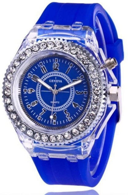 Milost Digitaluhr, Blau, Kunststoff, Silikon, Damen - Bild 1