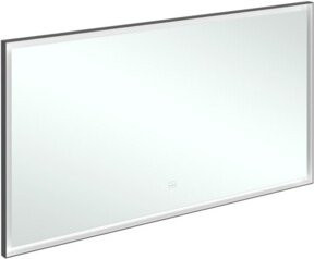 Villeroy & Boch Spiegel Subway 3.0 mit LED-Licht und Alu-Rahmen, Schwarz Matt, B: 140 cm, H: 75 cm, T: 4,75 cm - Bild 1