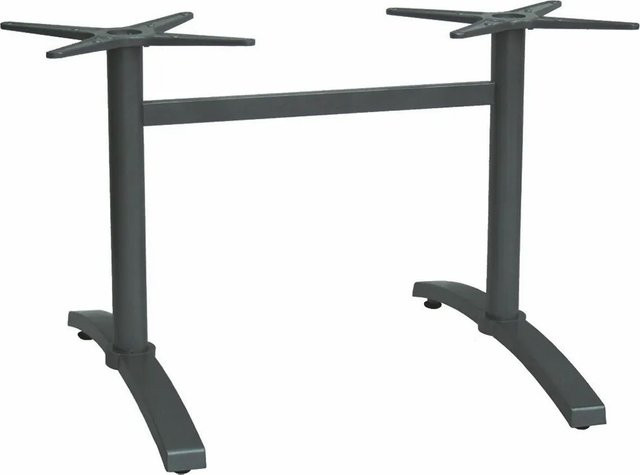 Stern Tischgestell Elba Aluminium Doppelwange Anthrazit Matt H: 76 cm, B: 109 cm, T: 72 cm - Bild 1