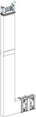 Schneider Electric KSA Winkelelement KSA250DLE41F, 250A, Brandschott Winkelprofil mit flachem PE innen, weiß - Bild 1