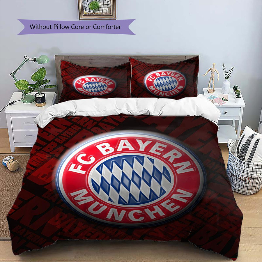 FC Bayern München Bettwäsche Set mit Reißverschluss, 1 Bettbezug und 2 Kissenbezüge, B/H: 260 x 240 cm - Bild 2